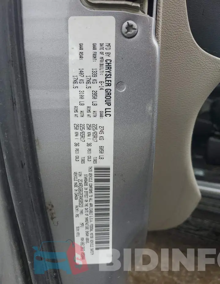 2C4RDGBG2ER458523 Photo# 13