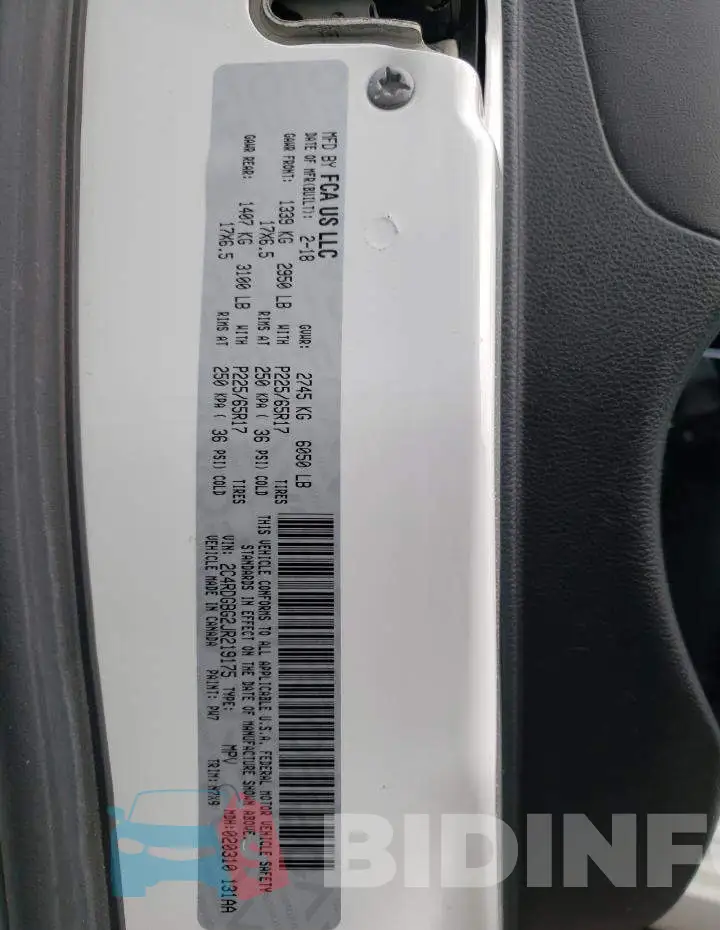 2C4RDGBG2JR219175 Photo# 13