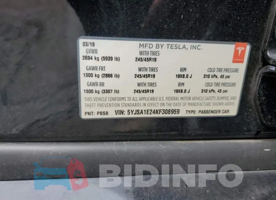 5YJSA1E24KF308959 Photo# 12