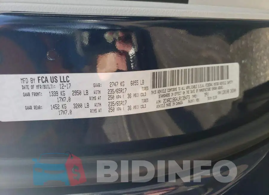 2C4RC1BG4JR139473 Photo# 14