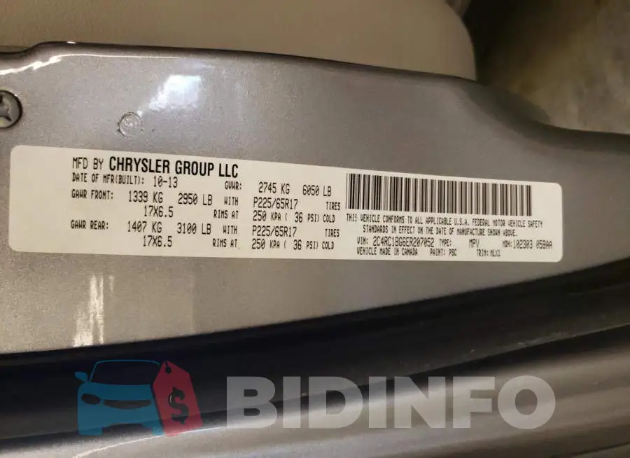 2C4RC1BG6ER207052 Photo# 13