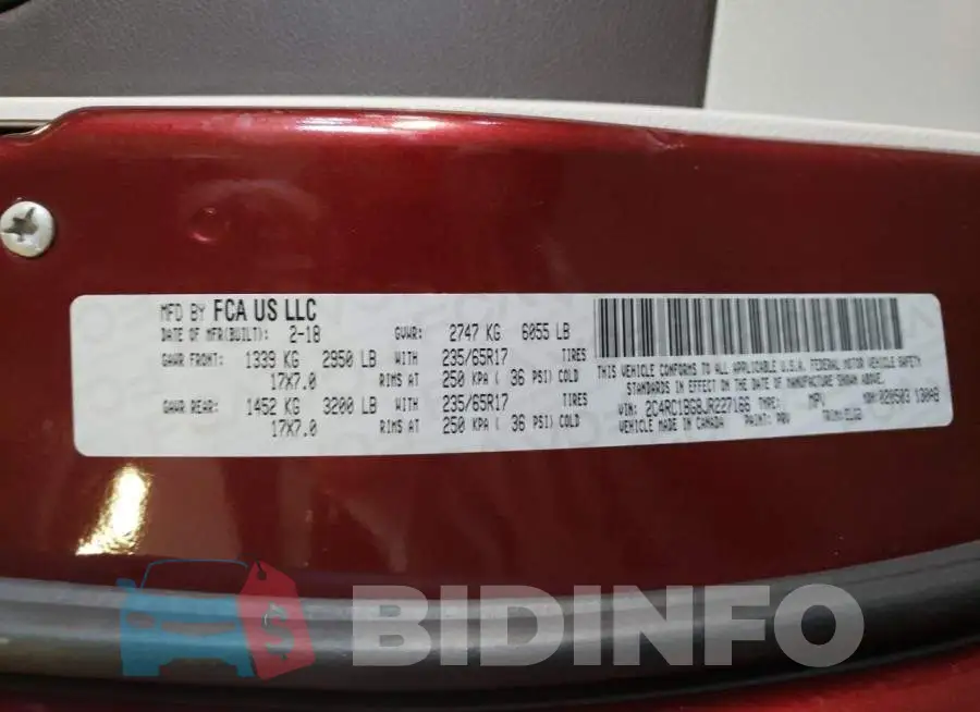 2C4RC1BG8JR227166 Photo# 13