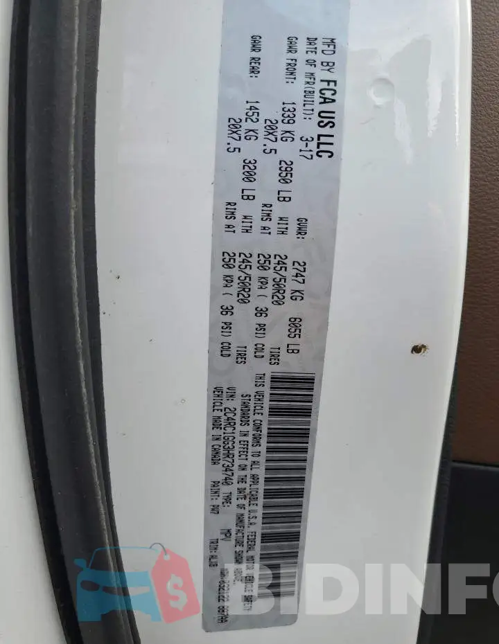 2C4RC1GG3HR734740 Photo# 13