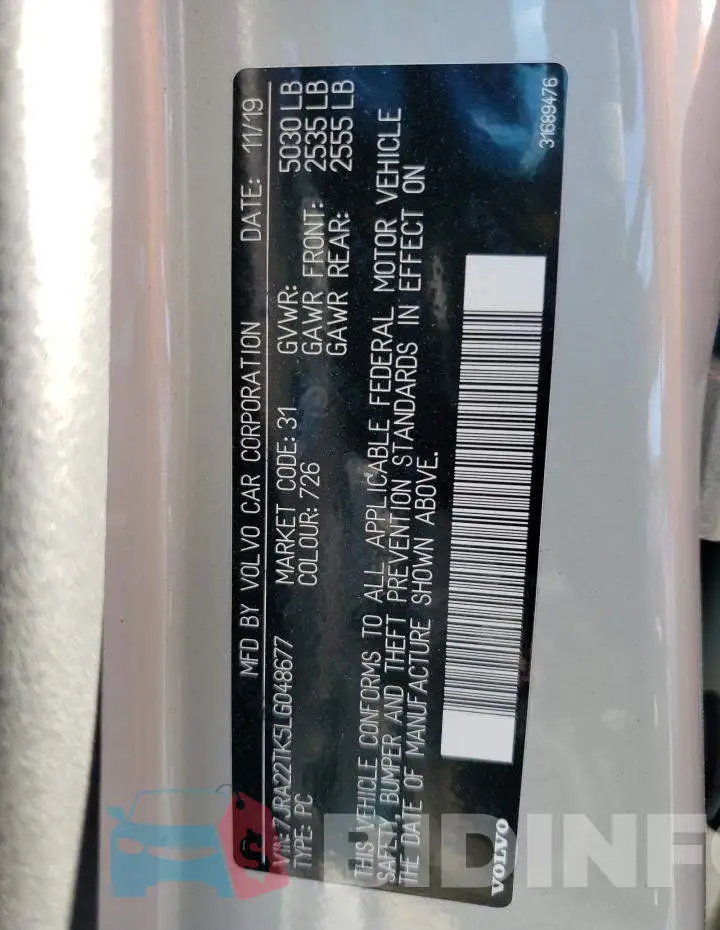 7JRA22TK5LG048677 Photo# 13