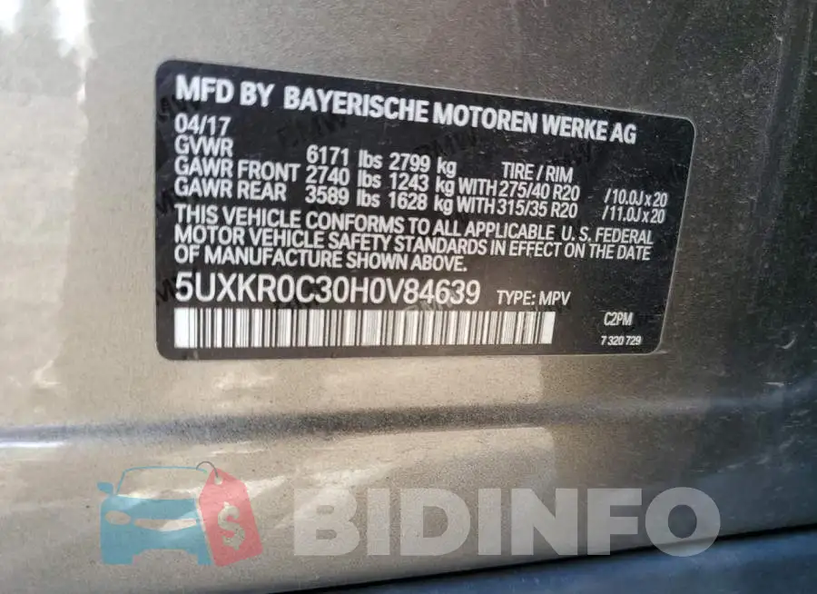 5UXKR0C30H0V84639 Photo# 13