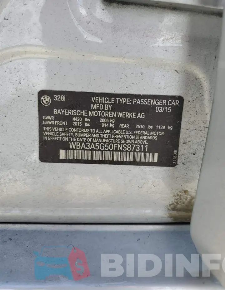 WBA3A5G50FNS87311 Photo# 12