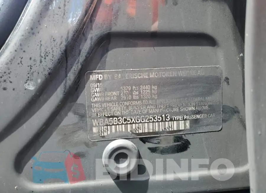WBA5B3C5XGG253513 Photo# 12