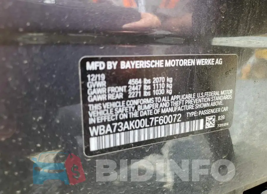 WBA73AK00L7F60072 Photo# 12