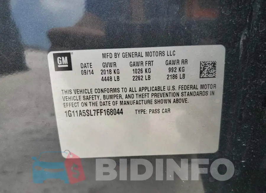 1G11A5SL7FF168044 Photo# 12