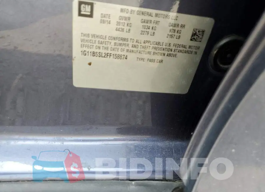 1G11B5SL2FF158874 Photo# 13