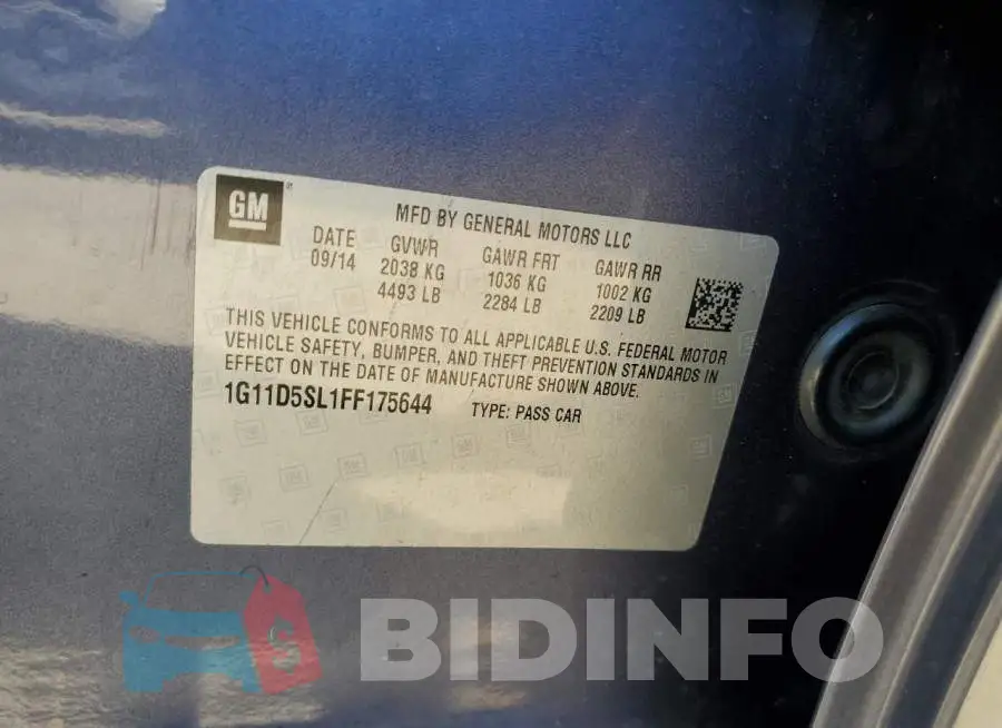 1G11D5SL1FF175644 Photo# 12
