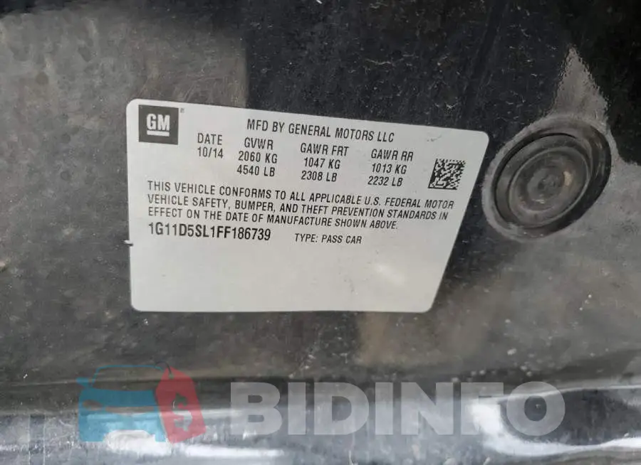 1G11D5SL1FF186739 Photo# 12