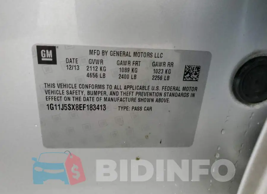 1G11J5SX8EF183413 Photo# 12