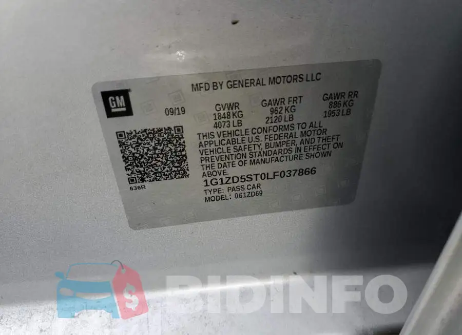 1G1ZD5ST0LF037866 Photo# 12