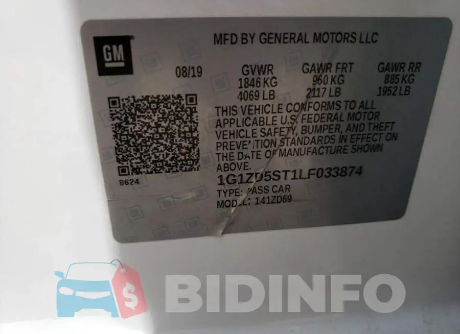 1G1ZD5ST1LF033874 Photo# 13
