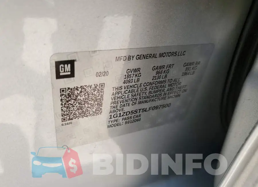1G1ZD5ST5LF097500 Photo# 12