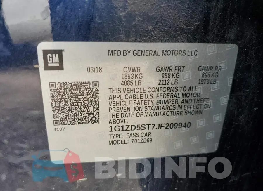 1G1ZD5ST7JF209940 Photo# 12