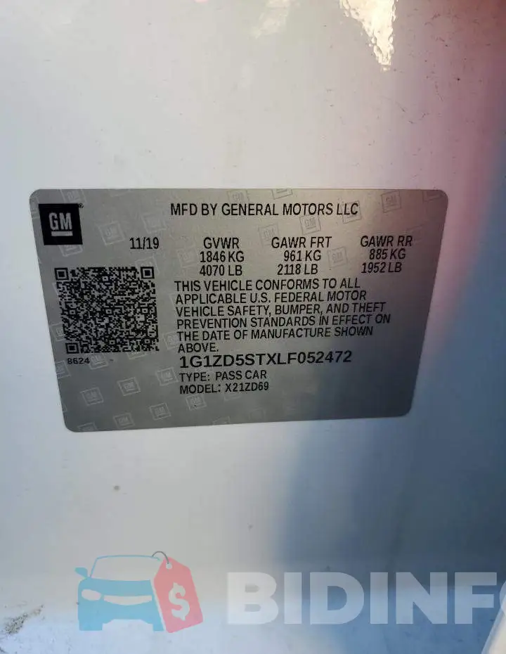 1G1ZD5STXLF052472 Photo# 12