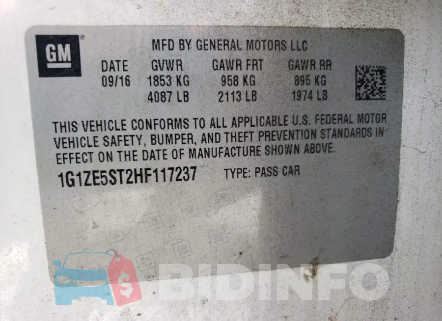 1G1ZE5ST2HF117237 Photo# 12
