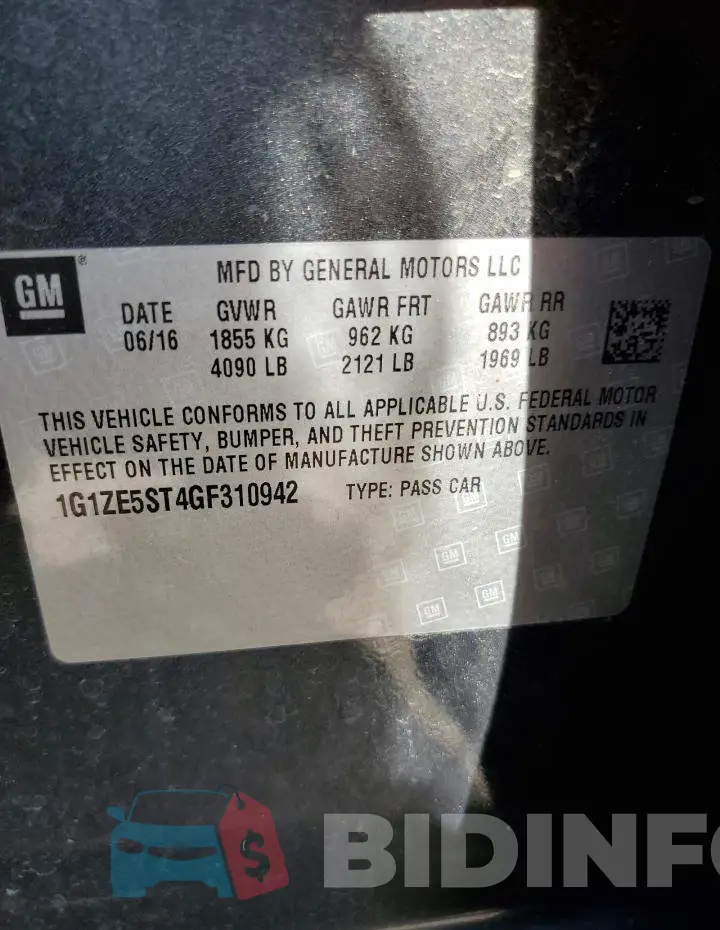 1G1ZE5ST4GF310942 Photo# 12