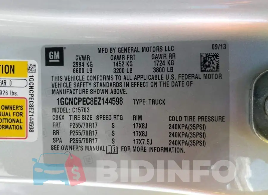 1GCNCPEC8EZ144598 Photo# 12