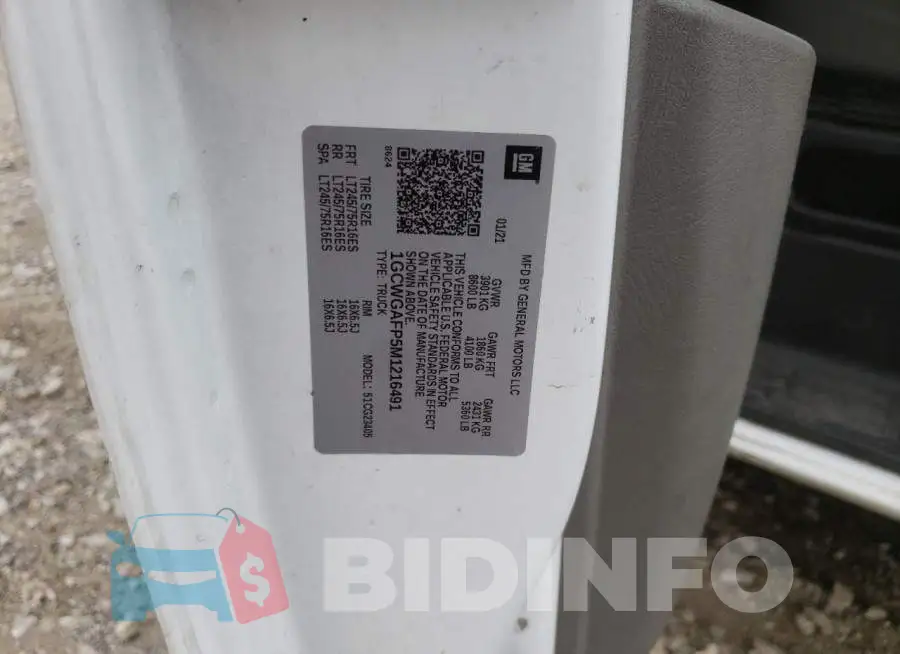 1GCWGAFP5M1216491 Photo# 12