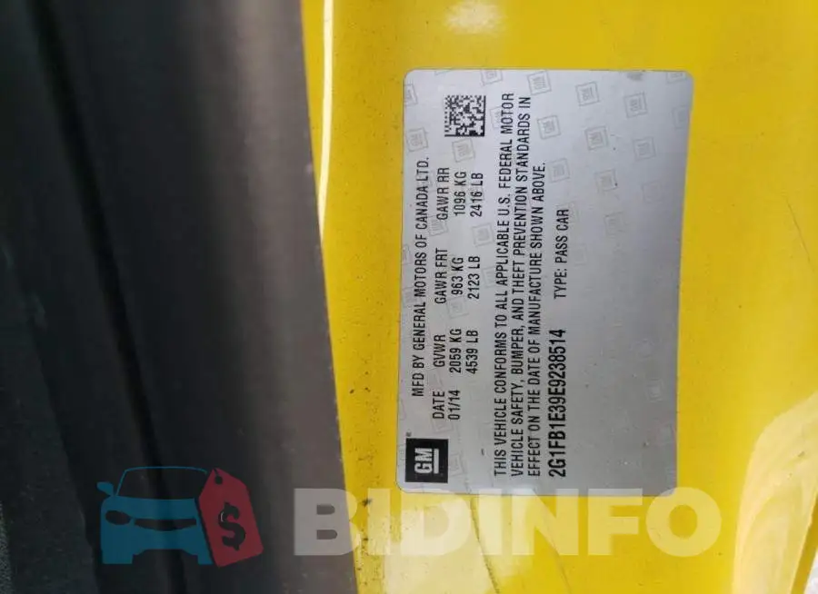 2G1FB1E39E9238514 Photo# 12