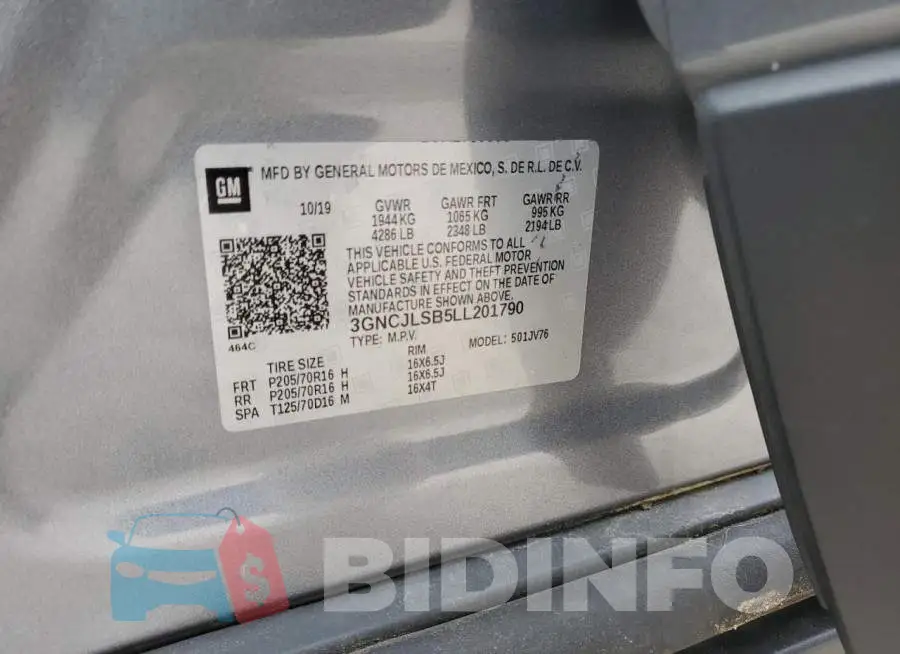 3GNCJLSB5LL201790 Photo# 12