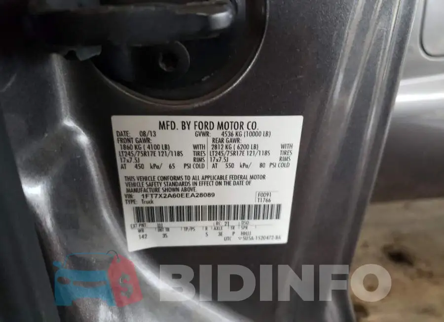 1FT7X2A60EEA28089 Photo# 12