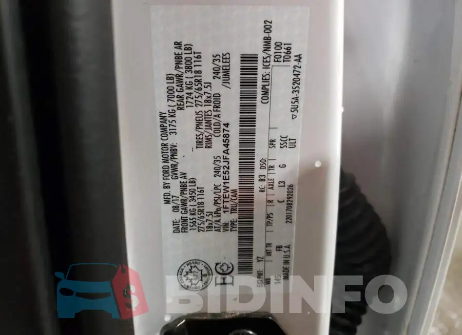 1FTEW1E52JFA45874 Photo# 12