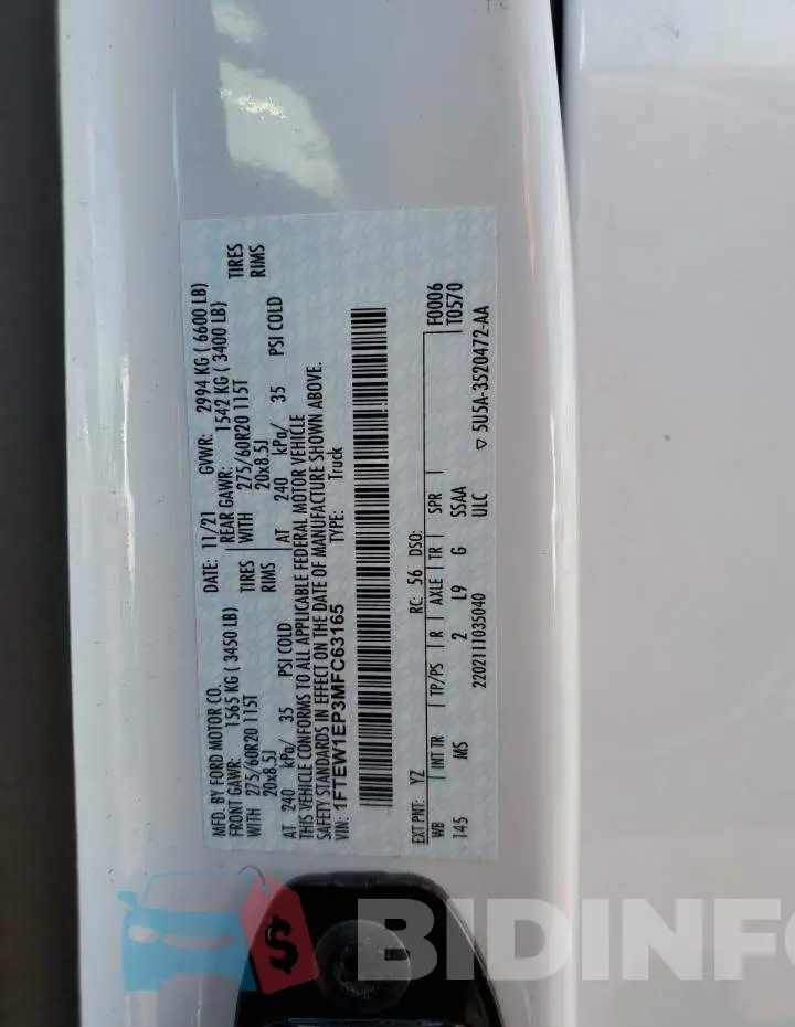 1FTEW1EP3MFC63165 Photo# 12
