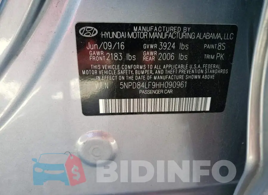 5NPD84LF9HH090961 Photo# 12
