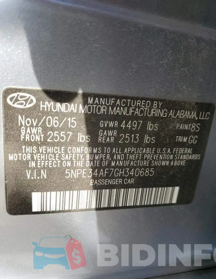 5NPE34AF7GH340685 Photo# 12