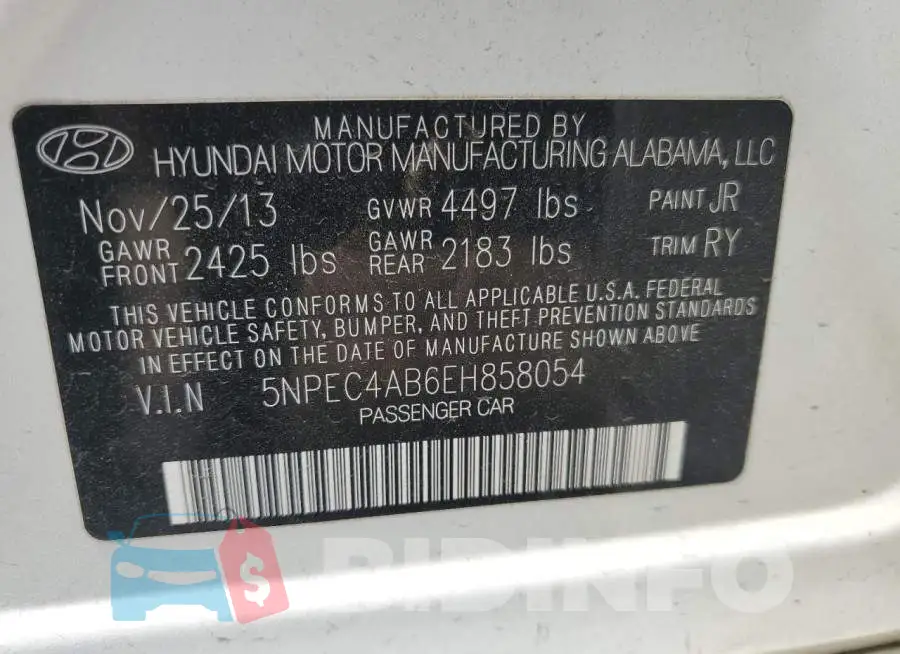 5NPEC4AB6EH858054 Photo# 13