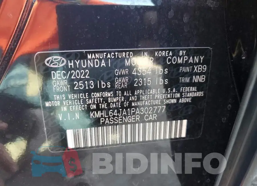 KMHL64JA1PA302777 Photo# 12