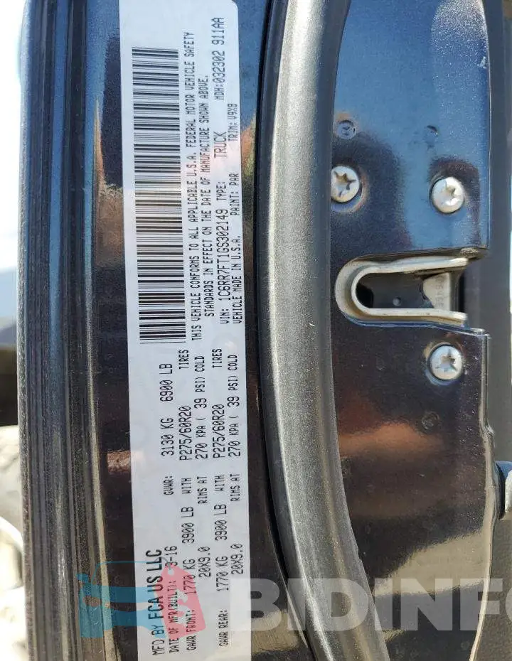 1C6RR7FT1GS302149 Photo# 13