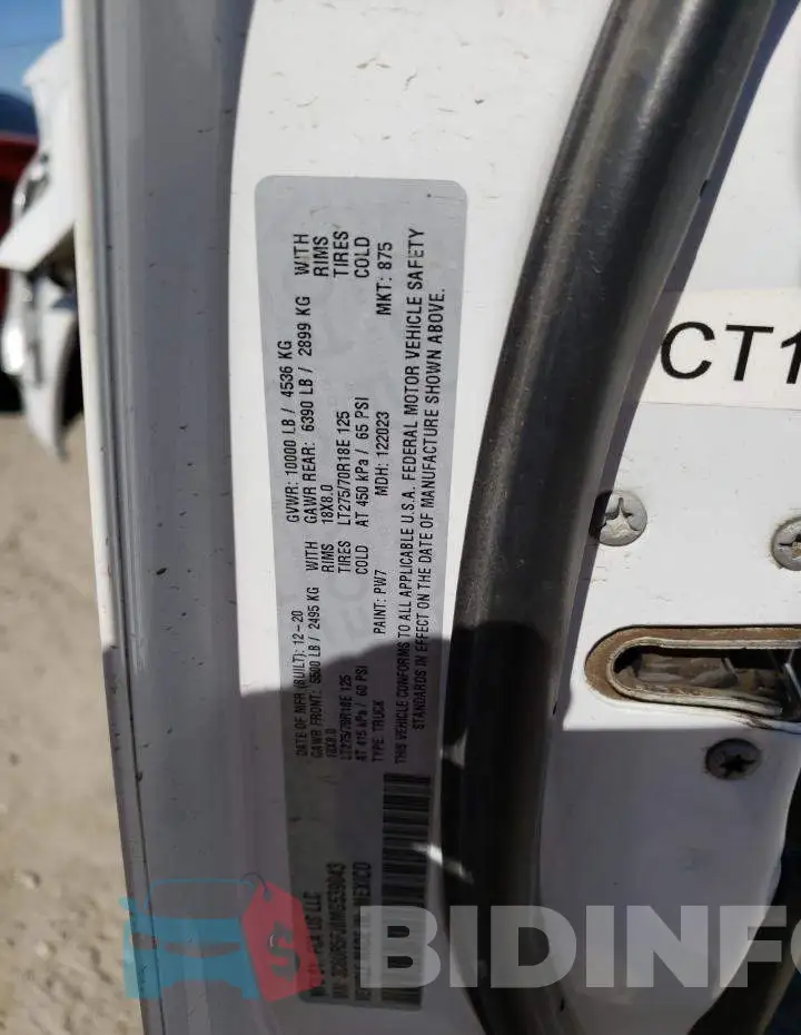 3C6UR5FJ8MG539043 Photo# 12