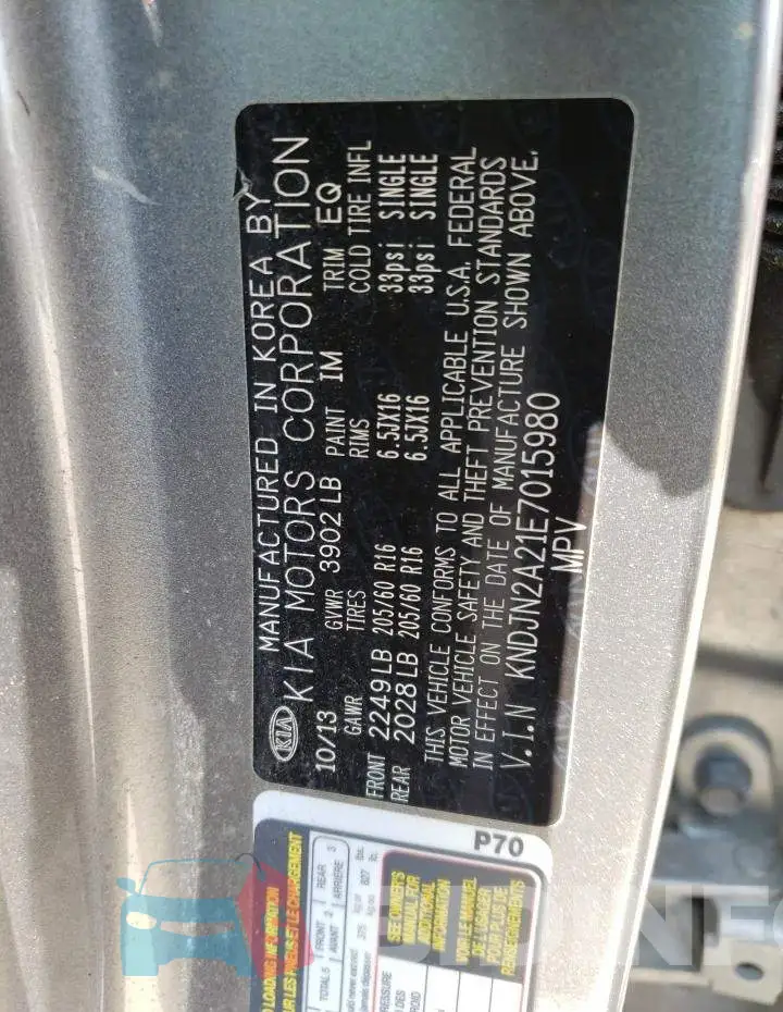 KNDJN2A21E7015980 Photo# 12