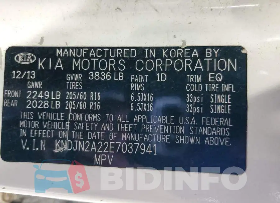 KNDJN2A22E7037941 Photo# 12