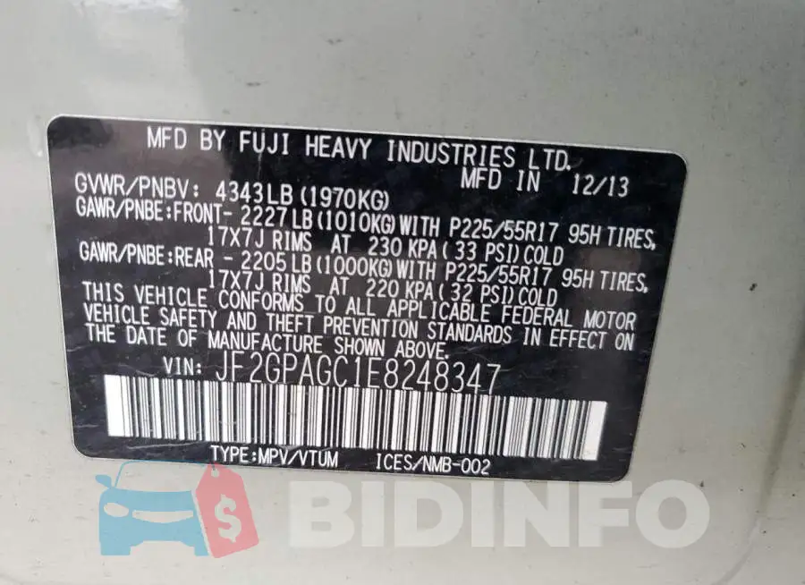 JF2GPAGC1E8248347 Photo# 13