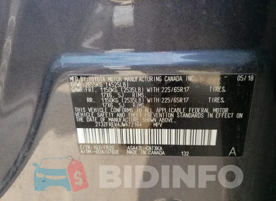 2T3ZFREV4JW472164 Photo# 13