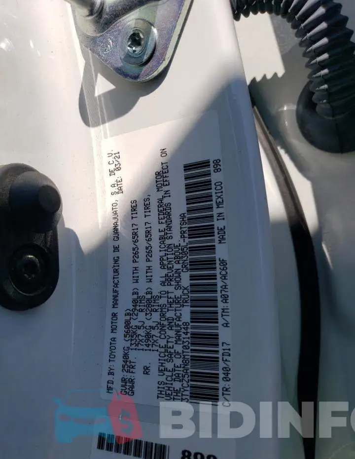 3TYCZ5AN8MT031448 Photo# 12
