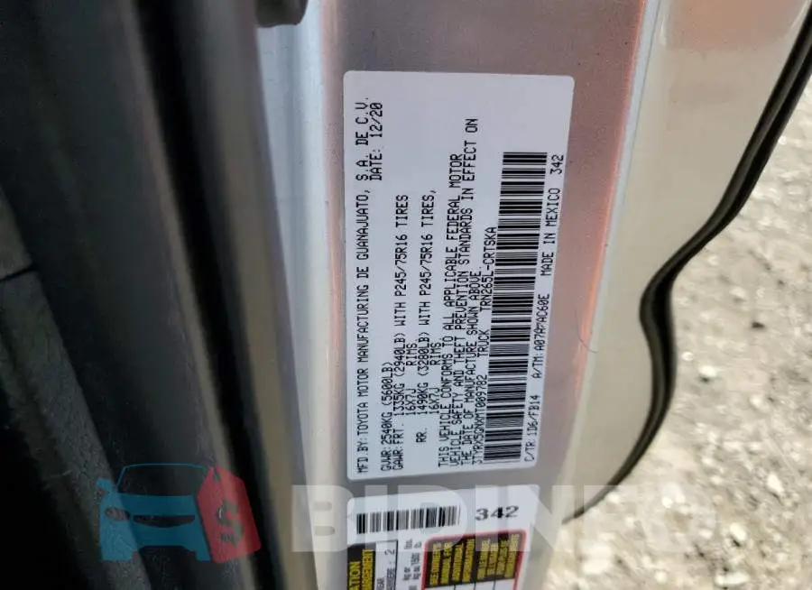 3TYRX5GNXMT009782 Photo# 12