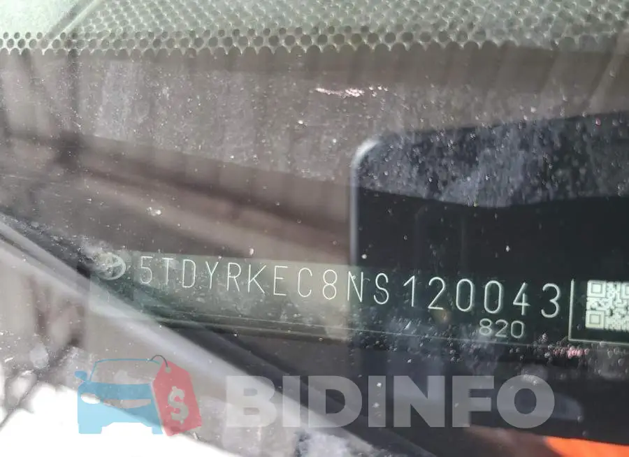 5TDYRKEC8NS120043 Photo# 13