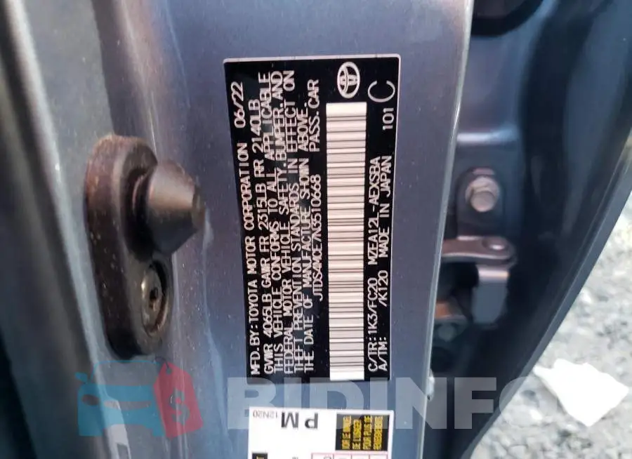 JTDS4MCE7N3510668 Photo# 12