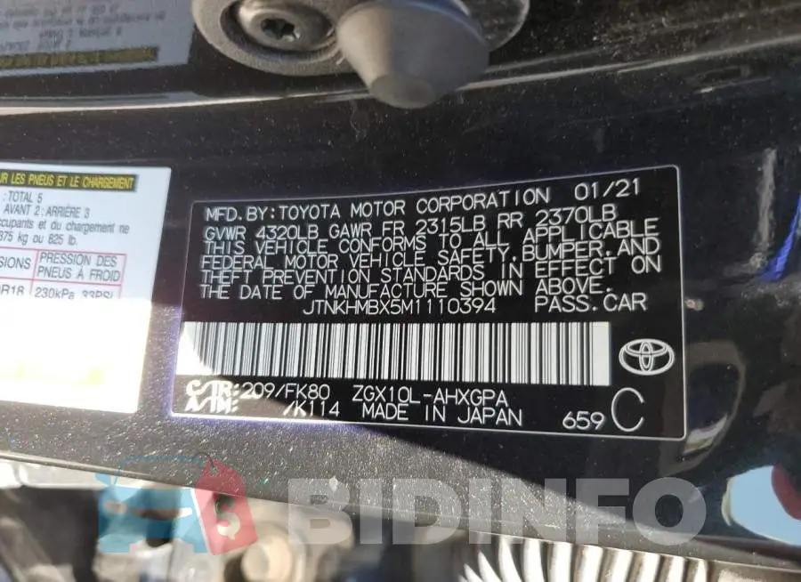 JTNKHMBX5M1110394 Photo# 12