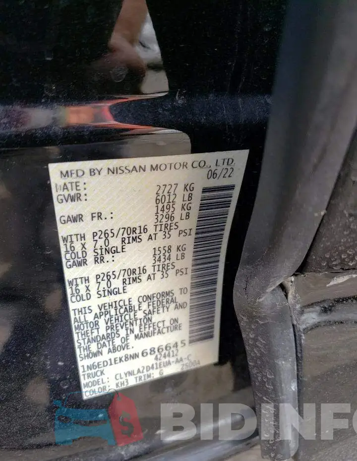 1N6ED1EK8NN686645 Photo# 12