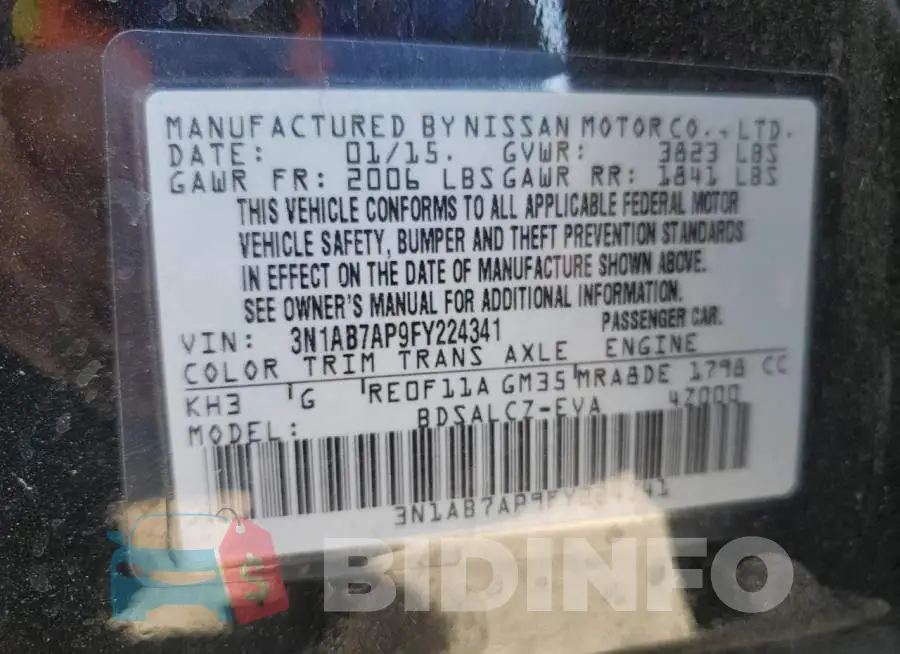 3N1AB7AP9FY224341 Photo# 12
