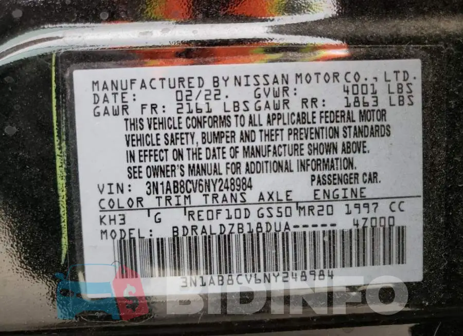 3N1AB8CV6NY248984 Photo# 12