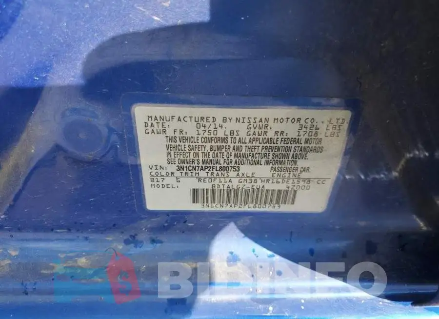 3N1CN7AP2FL800753 Photo# 12
